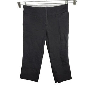 Stoosh Studio Black Capri Pants Women Size 6 Faded Pockets Work Casual